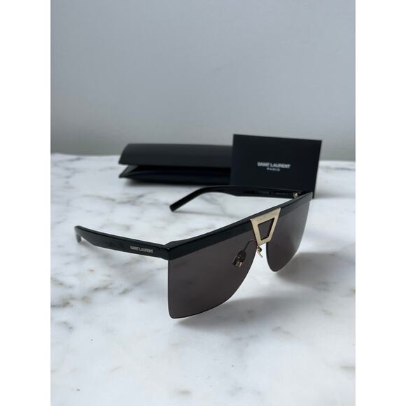 NEW Saint Laurent SL537 Palace 001 Black Gold Sunglasses main image 7
